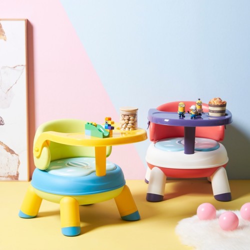 cartoon chair stool small pudding children‘s chair with dinner plate baby dining table with backrest dining plate small stool