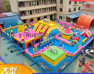 Yiwu Factory Direct Sales Inflatable Toys Large Naughty Castle Inflatable Castle Inflatable Slide Inflatable Entrance Equipment