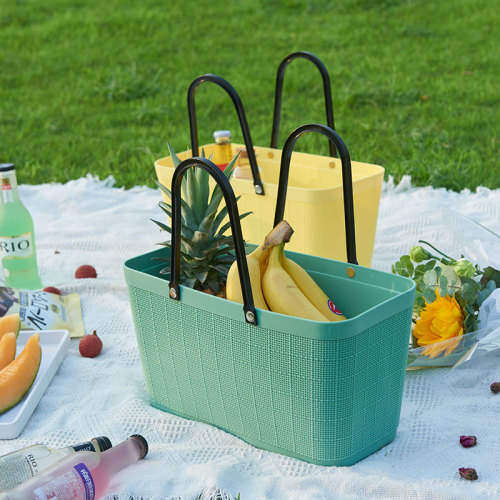 plastic flower shop portable basket picnic basket household plastic laundry basket supermarket shopping basket bathroom bath basket