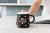 Fashion Polka Dot Lovers Ceramic Cup Love Mug Gold Water Cup Large Capacity Coffee Cup.