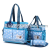 Fashion Printing Big round Dot Mummy Bag Four-Piece Multi-Functional Large Capacity Bowknot One Shoulder Mom Bag Baby Diaper Bag