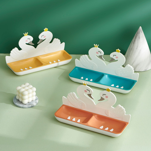 little swan cartoon soap box toilet wall-mounted soap box creative home bathroom plastic soap box wholesale