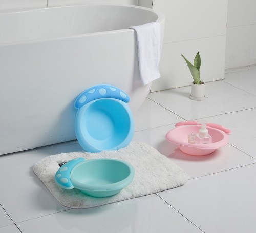 cartoon mushroom washbasin baby supplies baby washbasin plastic pp thickened small washbasin wholesale