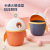 Desktop Trash Bin Mini Lift the Lid Cartoon-Shaped Small Rocket Trash Can with Lid Japanese Household Sundries Container Wastebasket