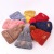 20 Winter New Children's Hat Scarf Gloves Three-Piece Set Male and Female Baby Thickened Warm Chenille Woolen Cap
