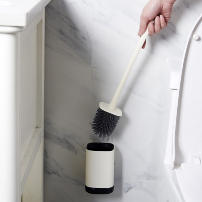 New Toilet Cleaning TPR Toilet Brush with Base