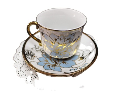 ceramicware gold plated coffee set
