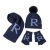 Letters Hat Scarf Gloves Three-Piece Set 2021 Winter New Fleece-Lined Warm Winter Three-Piece Set 3-10 Years Old