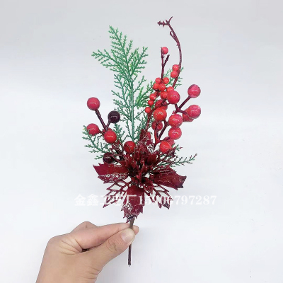 Christmas Decor Artificial Cotton flowers Stamens hawaiian party Decorations For Flower garland Home Living Room Wedding