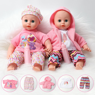 Ld69005e Reborn Simulation Baby Doll 14-Inch 36cm Cotton Filled Hands Press Chest to Send 12-Sound Functional Doll
