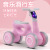 Balance Bike (for Kids) Gliding Walker 1-3 Years Old Baby with Music Light No Pedal Four-Wheel Balance Car Stroller