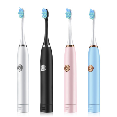 Electric Toothbrush Dry Battery Ultrasonic Toothbrush Universal Waterproof One-Touch Soft-Bristle Toothbrush Gift Set