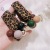 Japanese and Korean Leopard Print Classic Hair Band Personality All-Matching Graceful Rough Rubber Band Headdress Simple Cross-Border Hair Accessories Ponytail Hair String