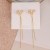 Sterling Silver Needle Korean Dongdaemun New Tassel Bow Pearl One Style for Dual-Wear Long Ear Studs Earrings Wholesale