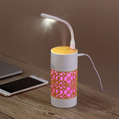 New Lucky Cup Humidifier Car Mini-Portable USB Three-in-One Humidifier Romantic Luminous Moisturizing Spray