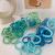 50-Piece Girl Gradient Color Seamless Hair Rope Color Hair Ring High Elastic Hair Bands Candy Color Rubber Band Hair Accessories