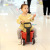 Children's Four-in-One Luggage Trolley Baby Can Sit and Ride Four-Wheel Scooter Luge Children's Luge Stroller