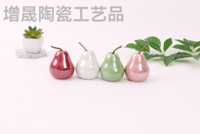 Small Pear Ornaments Ceramic Crafts Ornaments