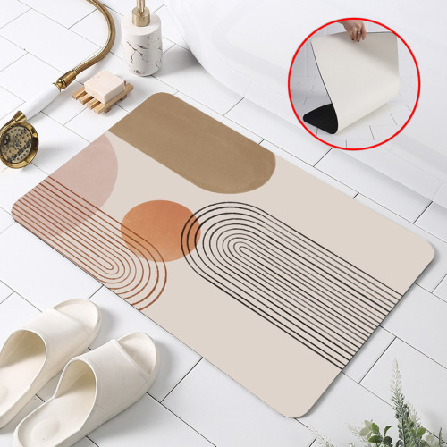 soft rubber diatom ooze soft floor mat bathroom diatomite absorbent soft floor mat bathroom non-slip quick-drying kitchen non-slip mat