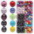 Cross-Border Hot Selling 10 Grid Acrylic English Numbers Letters Colorful Beads Smiley Beads Heart-Shaped Flat Beads DIY Children String Beads