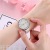 New Fashion Women's Little Daisy Numbers Watch Student Wrist Watch Imitation Leather Strap Women's Watch reloj