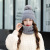 Woolen Cap Winter All-Matching Fashion Trendy Twisted Hat Female Fur Ball Warm Ear Protection Knitted Hat Bandana Beanie Hat Wholesale