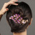 Factory Direct Sales Summer Back Head Rhinestone Barrettes Duckbill Clip Peacock Side Bangs Updo Hair Accessories Wholesale Press Clip