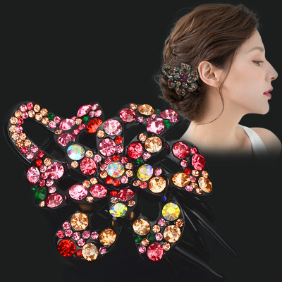 Factory Direct Sales Updo Three-Jaw Clamps Headwear Female Korean Back Head Large Hairpin Grip Elegant Duckbilled Hair Clip