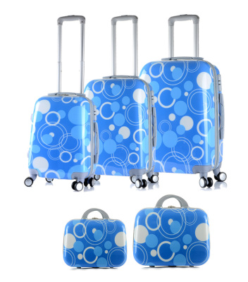 Five-Piece Set New Large Capacity Durable ABS + PC Material Universal Wheel Luggage Trolley Case Luggage Case