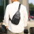 New Chest Bag Men's Bag Shoulder Messenger Bag Cross Body Chest Bag Trendy Retro Small Men's Bag Soft Surface Small Backpack