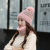 Autumn and Winter Korean Style Internet Famous Hat Women's Velvet Padded All-Matching Scarf Hat Knitted Hat Fashion Wool Knitted Collar Scarf Wholesale