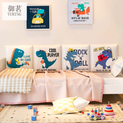 Soft Bag Self-Adhesive Three-Dimensional Bedside Cushion Wall Enclosure Children's Room Decoration Baby Crash Protection Wall Sticker Bedside Tatami