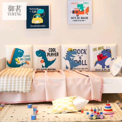 Soft Bag Self-Adhesive Three-Dimensional Bedside Cushion Wall Enclosure Children‘s Room Decoration Baby Crash Protection Wall Sticker Bedside Tatami