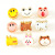 Cartoon Smiley Animal Grip Two-Piece Children's Cute Hairpin Four-Piece Set Lady Updo Head Clip Wholesale