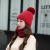 Hat Women's Autumn and Winter Korean-Style Fleece-Lined Thickened Knitted Hat Solid Color Scarf and Hat Two-Piece Wool Bandana Knitted Hat