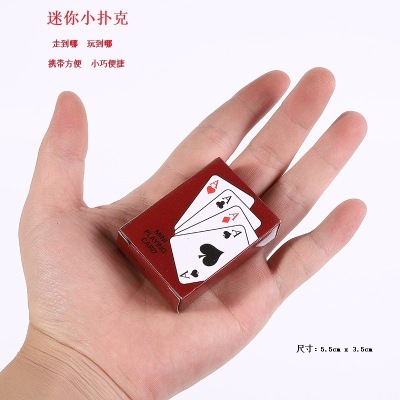 Poker Mini Small Playing Cards Funny Mini Poker Cute Mini Poker Travel Mini Playing Cards