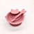 Foreign Trade Silicone Bowl Spoon Set Solid Color Snack Catcher Silicone Spoon New Bib Baby Eating Bowl Spoon Set