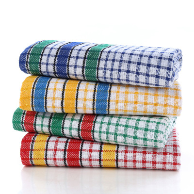 42 * 68cm Hot Selling European and American Polyester Cotton Absorbent Breathable Plaid Napkin Cloth Tea Towel Placemat Kitchen Napkin