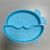 Factory Direct Supply Children's Silicone Plate Baby Non-Slip Snack Catcher Baby Cartoon Supplementary Food Box Integrated Compartment Tableware