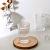 INS Nordic Style Retro Embossed Golden Trim Glass round SUNFLOWER Cup Cool Drinks Cup Milk Tea Shop Juice Cup