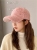 Women's Peaked Cap Summer Sun-Proof Thin Trendy Niche Head Circumference Vicuna Embroidered with Letters Baseball Cap Hat