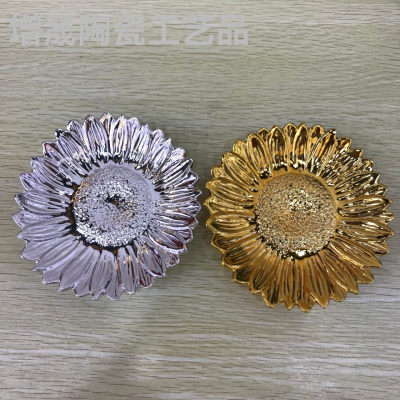 Ceramic Plating Crafts Decoration Sunflower &#127803; Plate