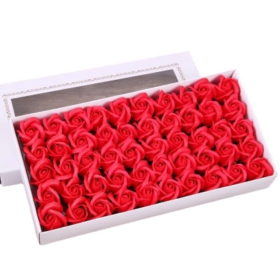 Two-Layer Soap Flower Rose Soap Flower Big Flower Head Thickened Packaging Bouquet Material DIY Soap Flower Artificial Flower