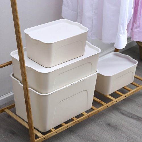 plastic storage box with lid clothes sundries children‘s toys storage box wardrobe storage box covered storage box under bed