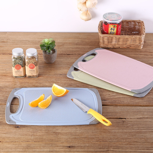 multifunctional double-sided non-slip and mildew-proof wheat straw cutting board kitchen creative plastic fruit chopping board chopping board