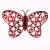 Three-Dimensional Decoration Double-Sided Bright 3d Butterfly Wall Stickers Laser Hollow Simulation Party Layout Wholesale