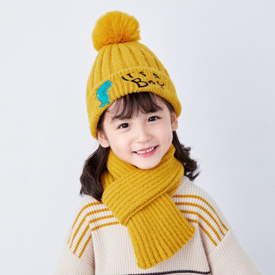 Winter Children's Hat 4 Baby Girl 5 Autumn and Winter 6 Years Old Fleece-Lined Woolen Hat Boy 3 Warm Medium and Big Children Earmuffs Hat Tide