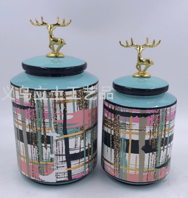 Gao Bo Decorated Home Home Daily Decoration Art Decoration Candy Box Two-Piece Set