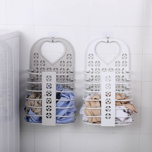 plastic folding laundry basket wall hanging dirty clothes storage basket household dirty clothes laundry storage basket dirty clothes basket