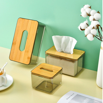 Medium Tissue Paper Extraction Box Household Living Room Dining Room Napkin Container Coffee Table Remote Storage Box Creative Simple and Light Luxury